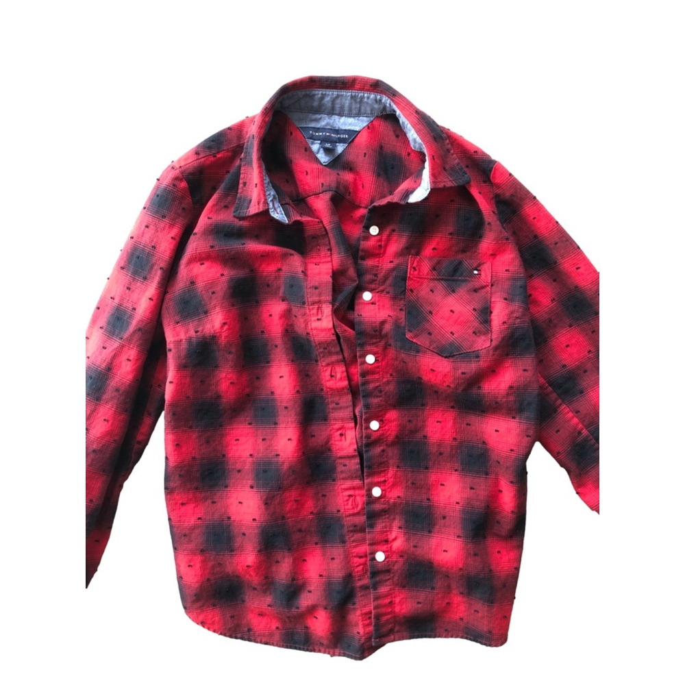 Women's Tommy Hilfiger Shirt, S/P, Red & Black